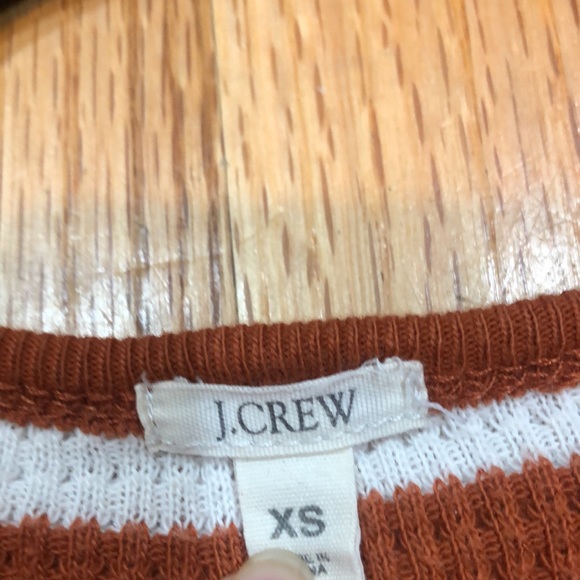 Orange and white waffle Long sleeve shirt - Picture 4 of 8